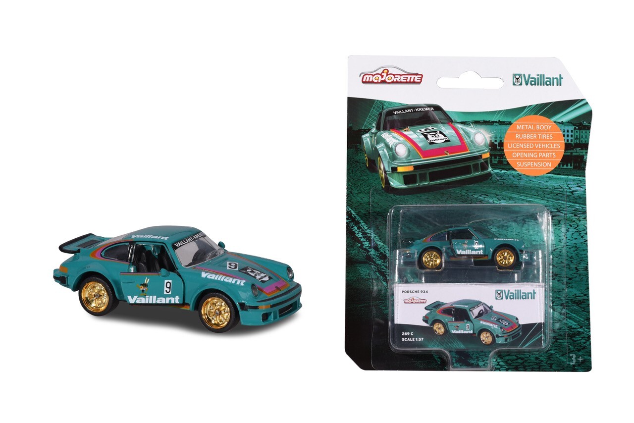 Deluxe Porsche 934 Vaillant Kremer H S Majorette Deluxe Porsche 934 Vaillant Kremer H S Majorette