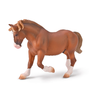 BRETON DRAFT HORSE STALLION CHESTNUT (XL)