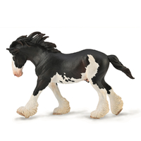 CLYDESDALE STALLION BLACK SABINO (XL)