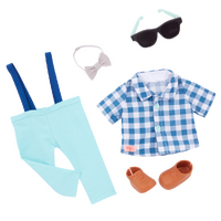 PLAID AND PREPPY BOY'S PLAID SHIRT W/ BOWTIE OUTFIT