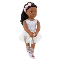 DOLL W/ FLOWER PRINTED BALLET OUTFIT MYSA