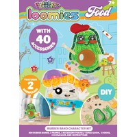 LOOMIES DIY RUBBER BANDS FIGURINE KIT (2 FIGURINES) - FOOD