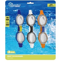 3PK JUNIOR SWIMMING GOGGLES (3+) 3 ASST